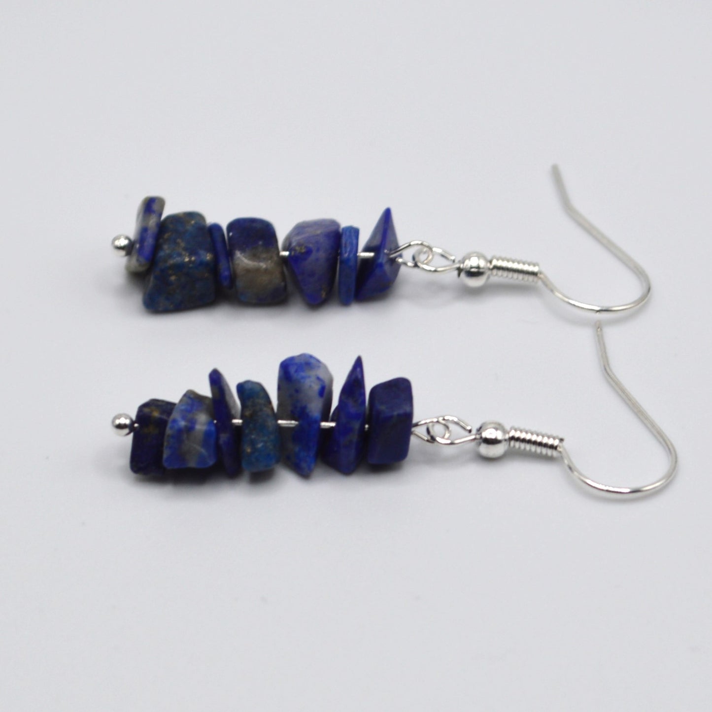 Lapis Lazuli Blue Chips Necklace and Earring Set