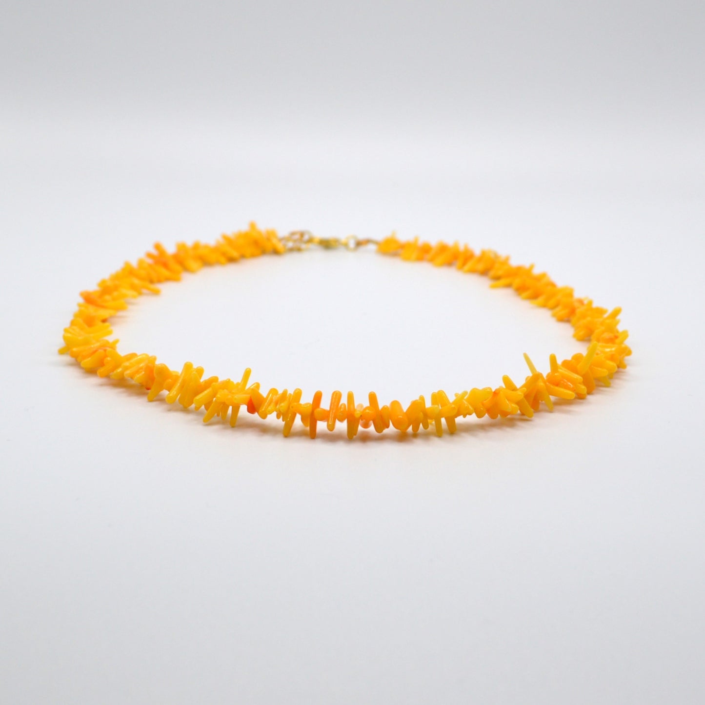 Orange Bamboo Coral Necklace