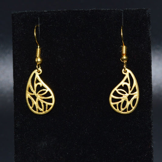 Gold Teardrop Earrings