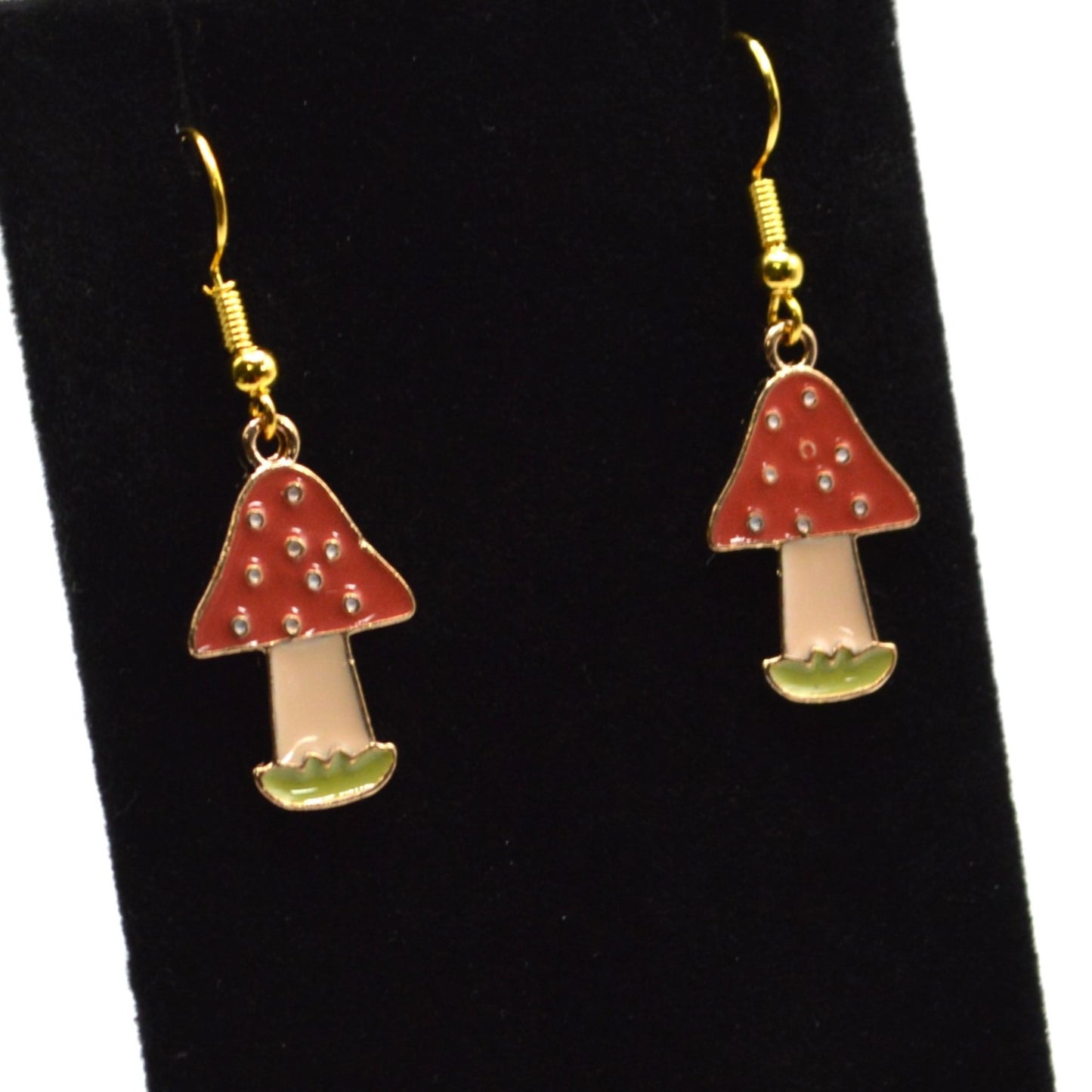 Spotted Mushroom Earrings