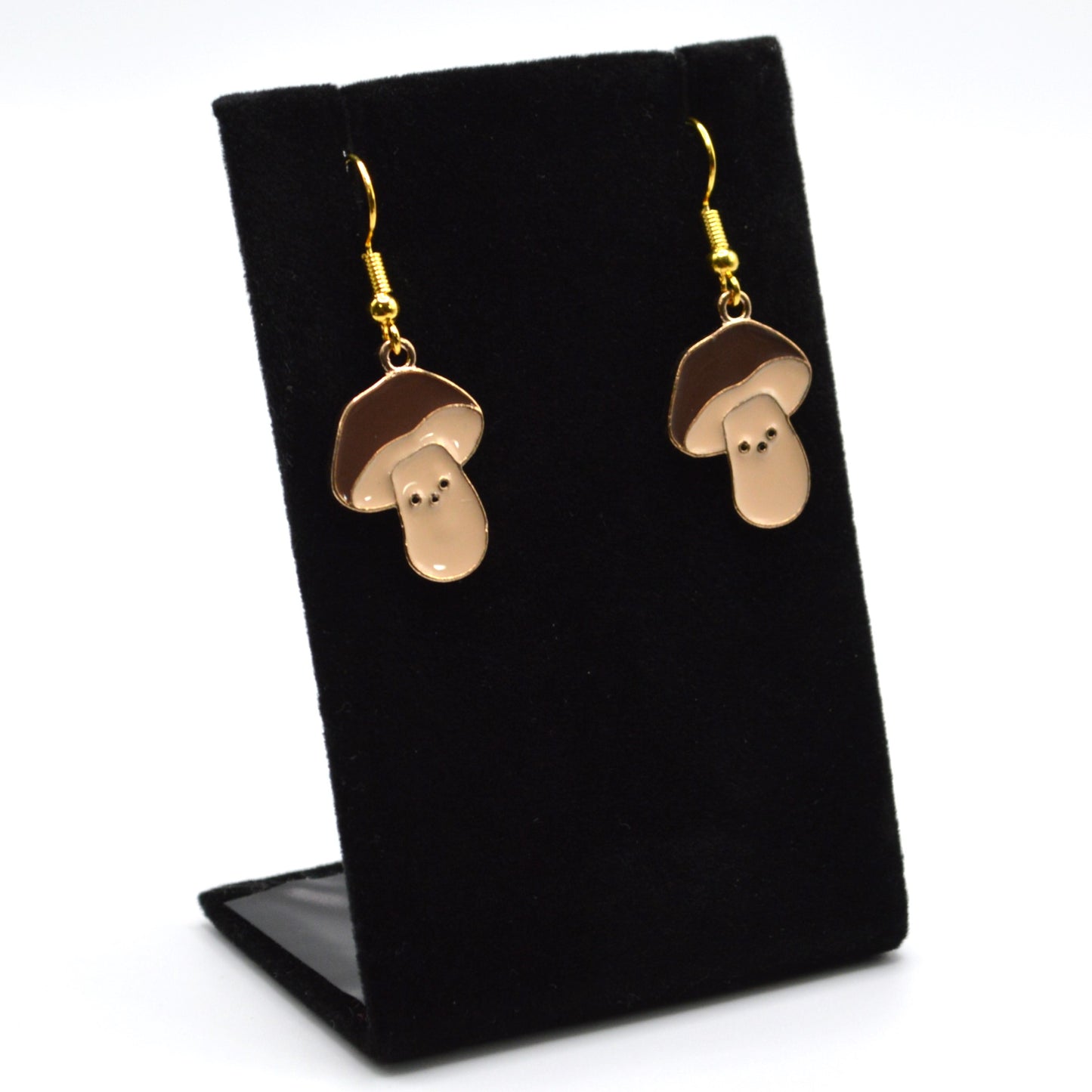 Mushroom with a Face Earrings