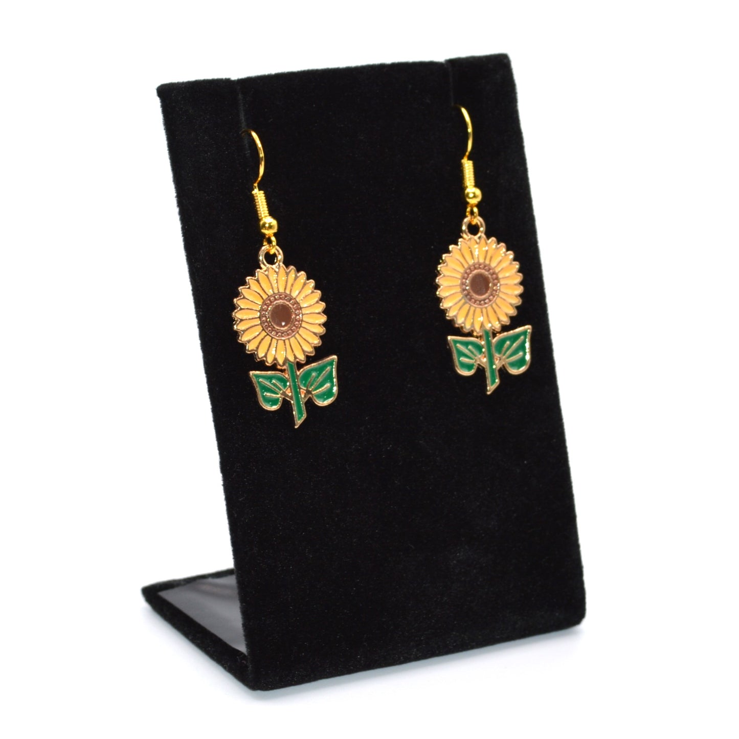 Sunflower Plant Earrings