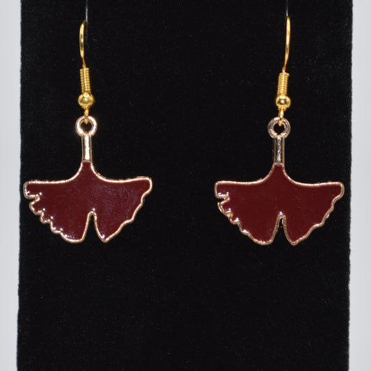 Brown Leaf A Earrings