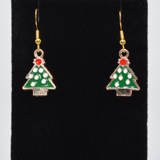 Simple Christmas Tree Earrings