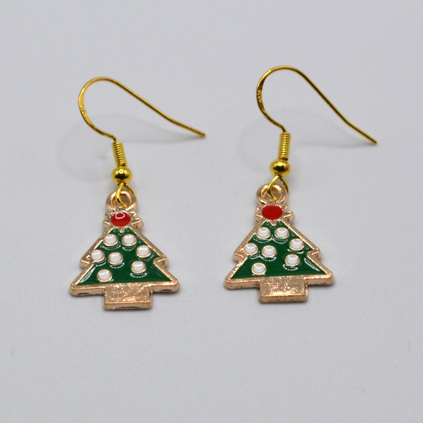 Simple Christmas Tree Earrings