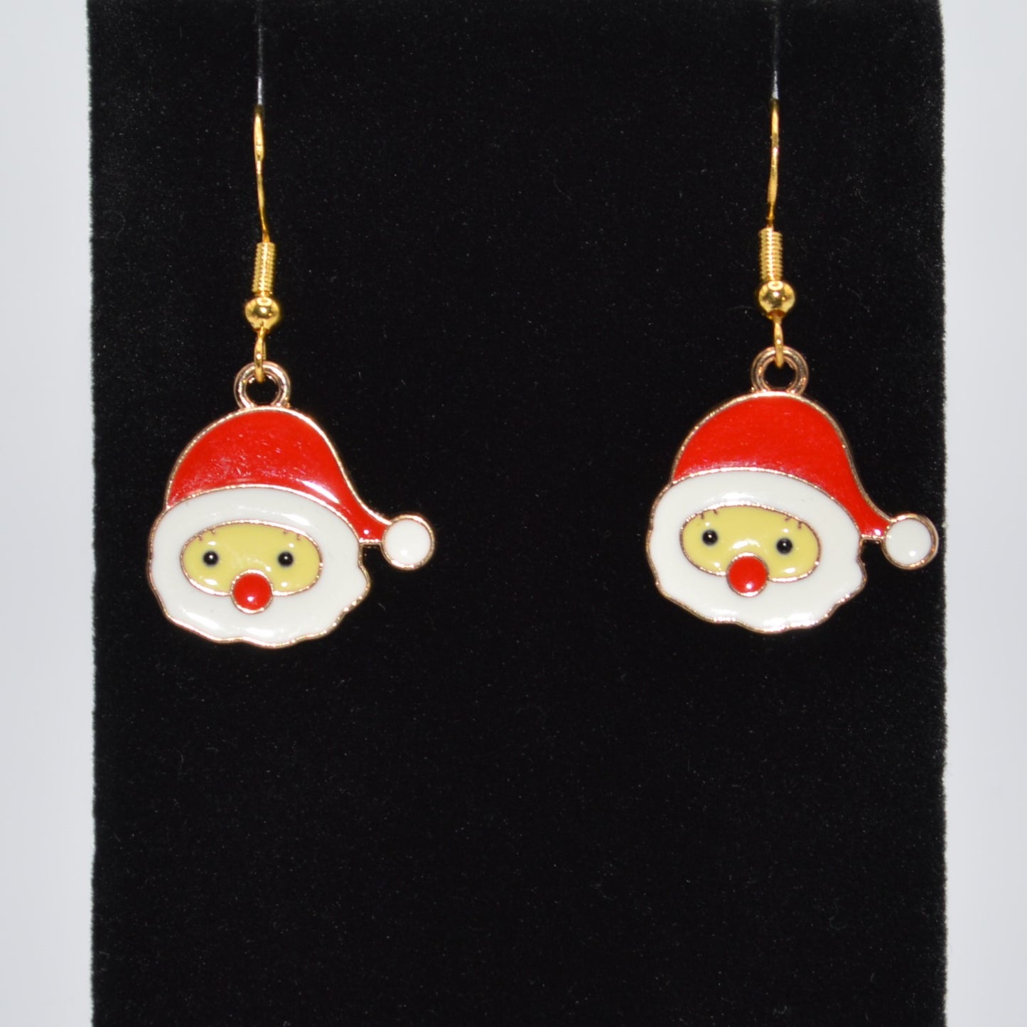 Santa Face 2 Christmas Earrings