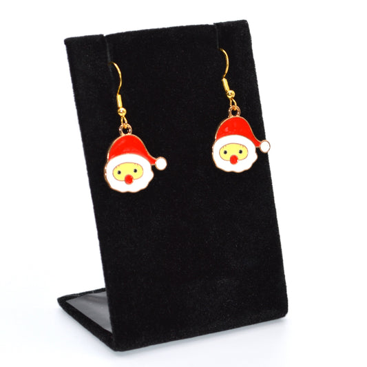 Santa Face 2 Christmas Earrings