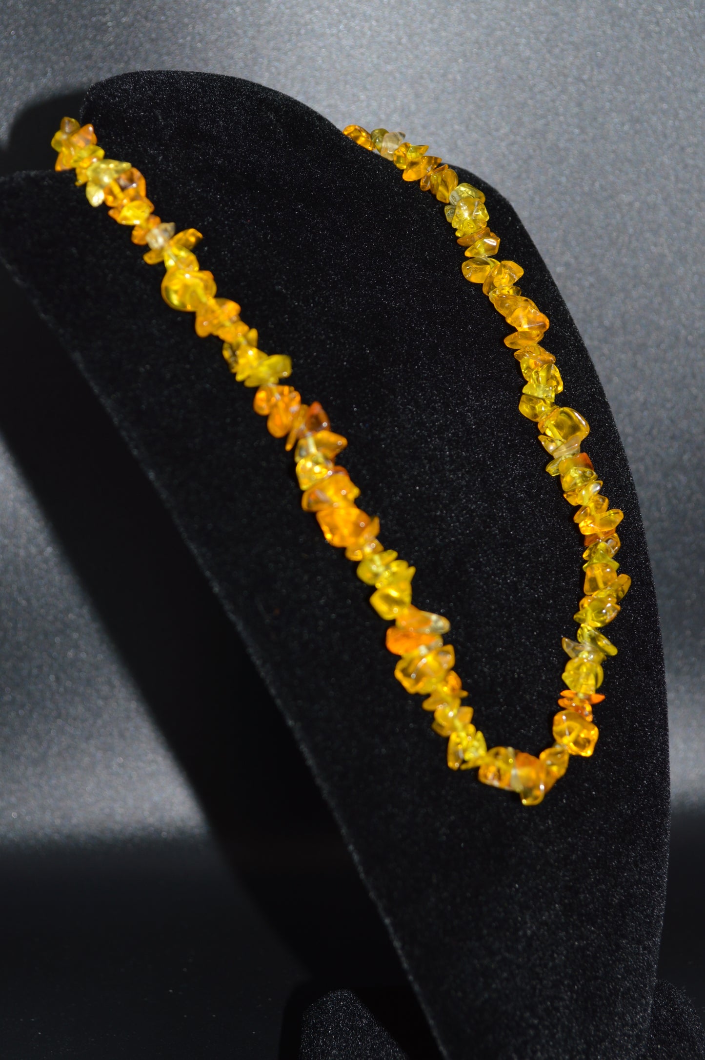 Yellow Glass Chips Necklace